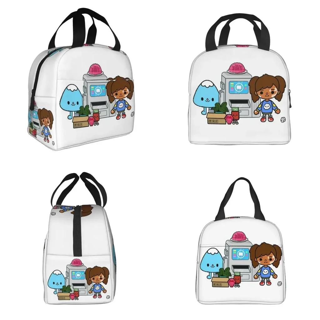 Borsa Termica per Pranzo Toca Boca Game per Donne Bambini Scatole per Alimenti a Prova di Perdite Borsa Termica Tote