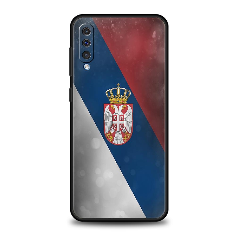 Serbia Flag Phone Case For Samsung Galaxy A12 A14 A32 A50 A70 A20E A20S A10 A10S A22 A30 A40 A34 A54 A42 A52 5G A02S A04s Cover