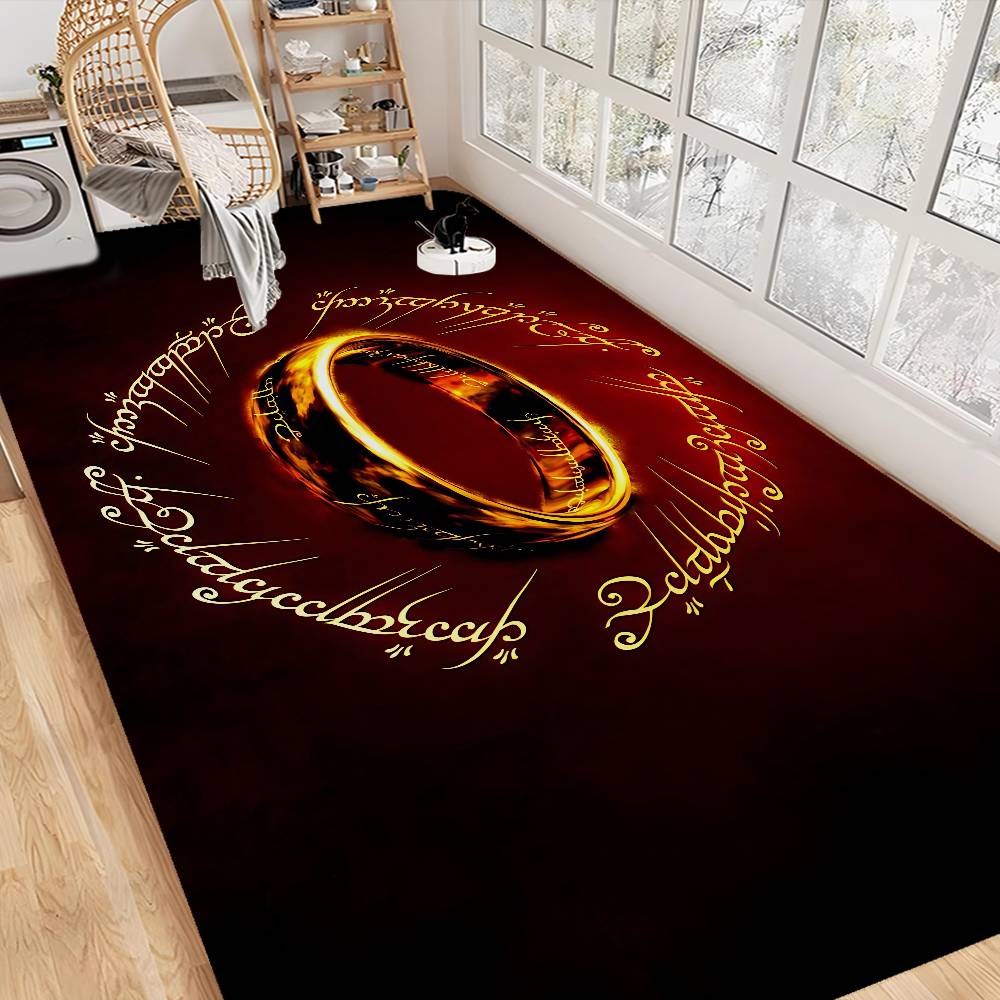 L-Lord Of The Ring Bathroom Mat Anti-slip Absorb Water Long Strip Cushion Bedroon Mat Hotel Decor Mat