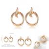 Boucles d'Oreilles Géométriques Élégantes en Alliage Pour Femmes Tendance Style Urbain Bijoux de Mode