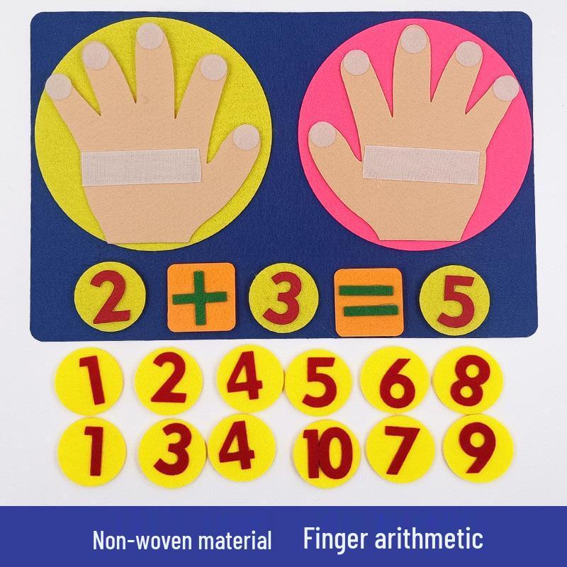 Colț de grădiniță DIY: Materiale Didactice Puzzle Numere din Pâslă