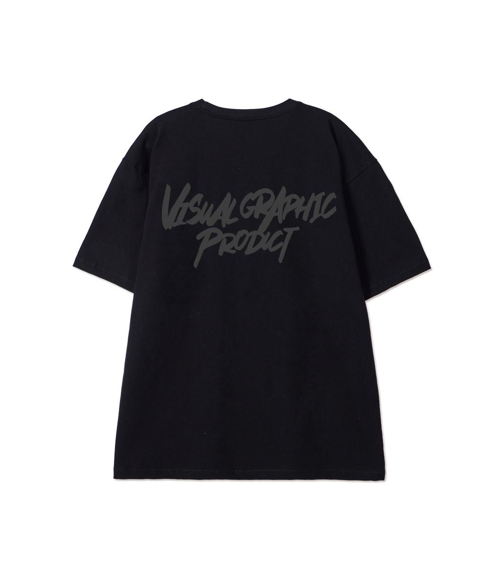 Biel Graffiti Logo Short Sleeve T-Shirt Black Charcoal L