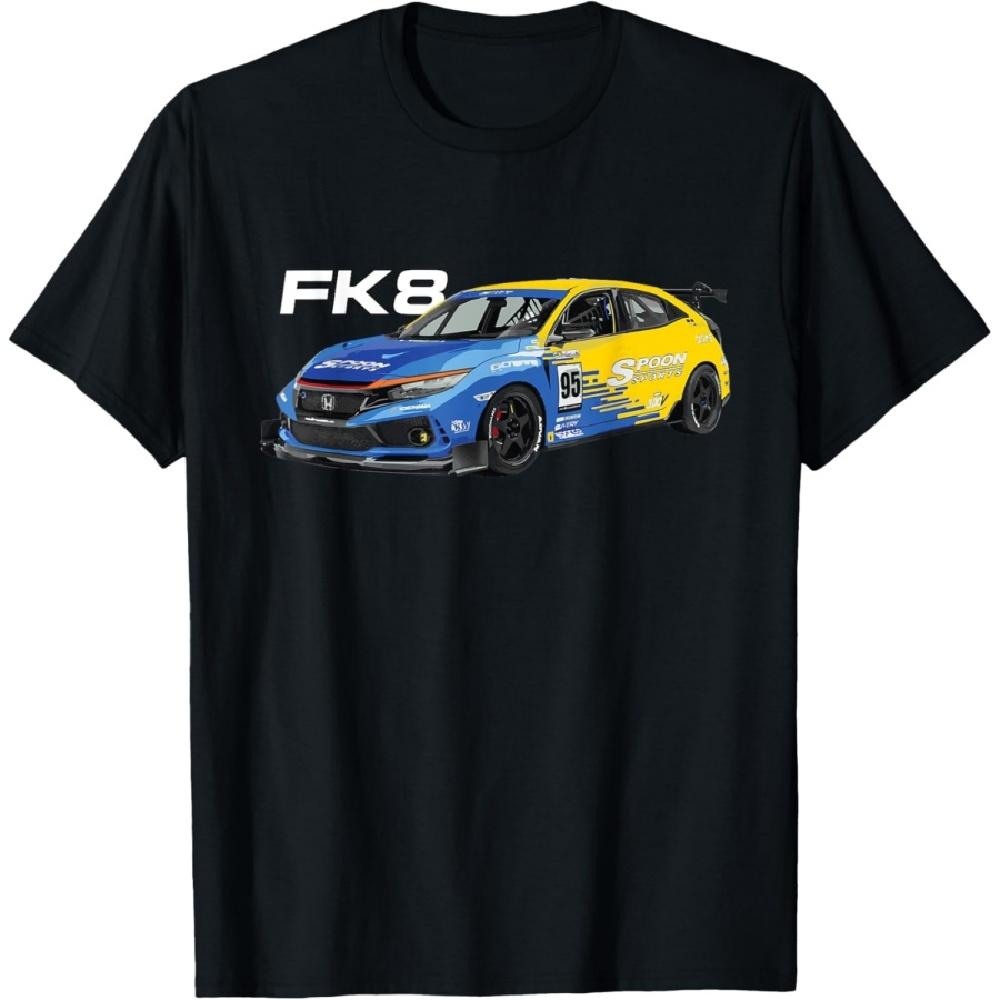 JDM Автомобиль Горячий Хэтч TYPE FK8 Гоночная Футболка S