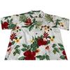Men's Summer Pure Cotton Large Floral Short-Sleeved Shirt, Loose-Fitting Seaside Vacation Couple's Hong Kong-Style American Casual Shirt