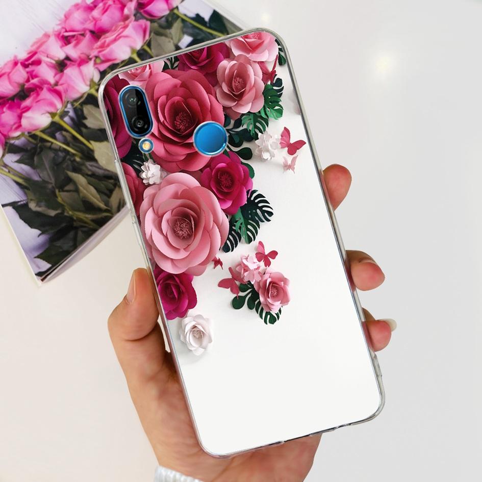 Case For Huawei P20 Lite Cover Cute Astronaut Cartoon Slim Clear Soft Silicone Back Phone Cover For Huawei P20Lite ANE-LX2 Funda