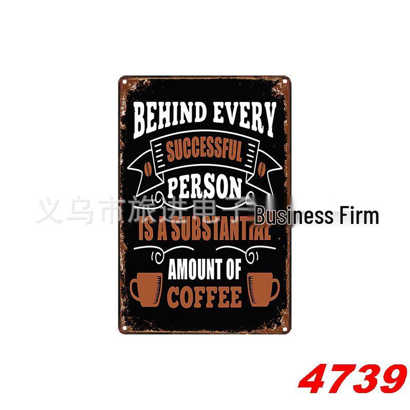 Vintage Coffee Tin Sign for Restaurant or Home Decor