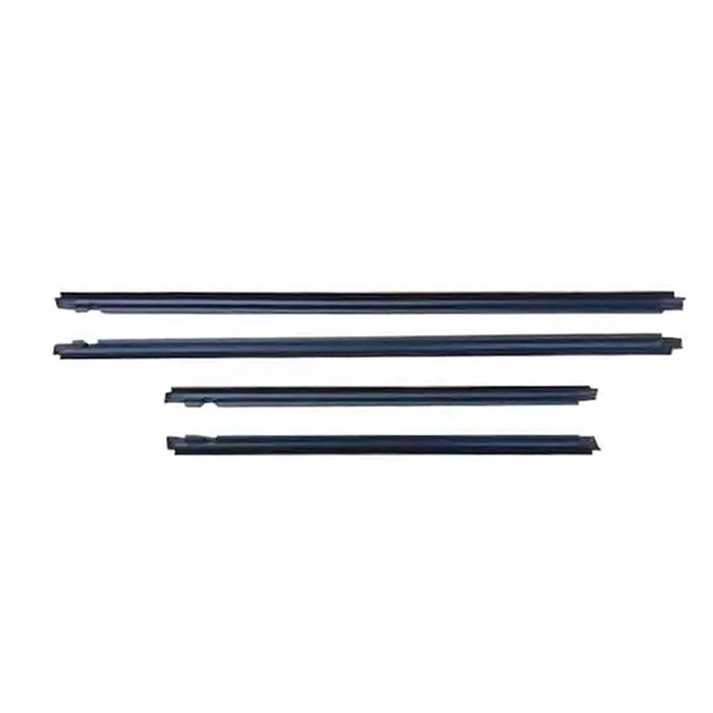 Black 4Pcs Window Rubber Trim For Nissan XTrail T30 2001-2006 Weatherstrip Seal Strips Rubber Door Moulding Trim 80821-8H300