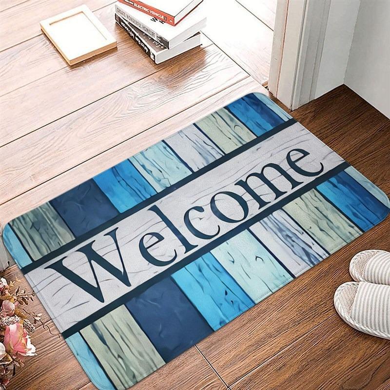 Welcome Mat Geometric Cobblestone Printed Bedroom Kitchen Balcony Area Rug Soft Anti-Slip Living Room Carpet Home Decoration