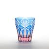 Glass Studio Saiho Edo Kiriko Shochu Glass, Rock Glass, Tumbler Glass, Shippo Sasa-no-ha (Seven Trea
