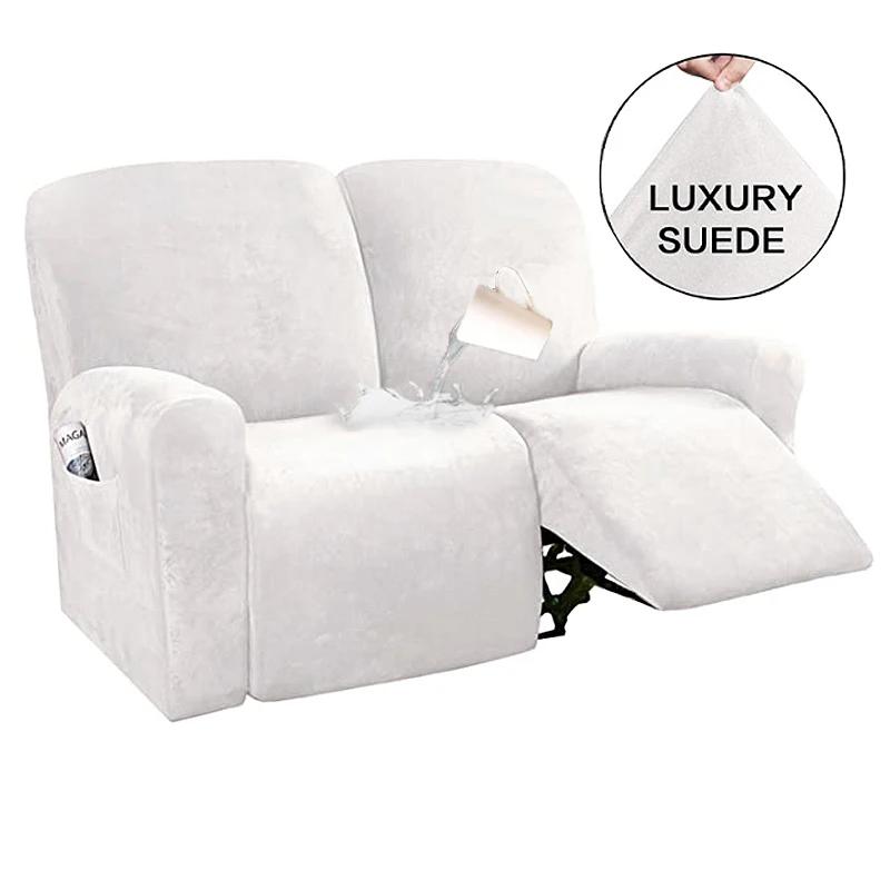 1 2 3 Seater Water Repellent Recliner Sofa Cover Elastic Spandex Relax  Chair Cover for Living Room Armchair Sofa Covers