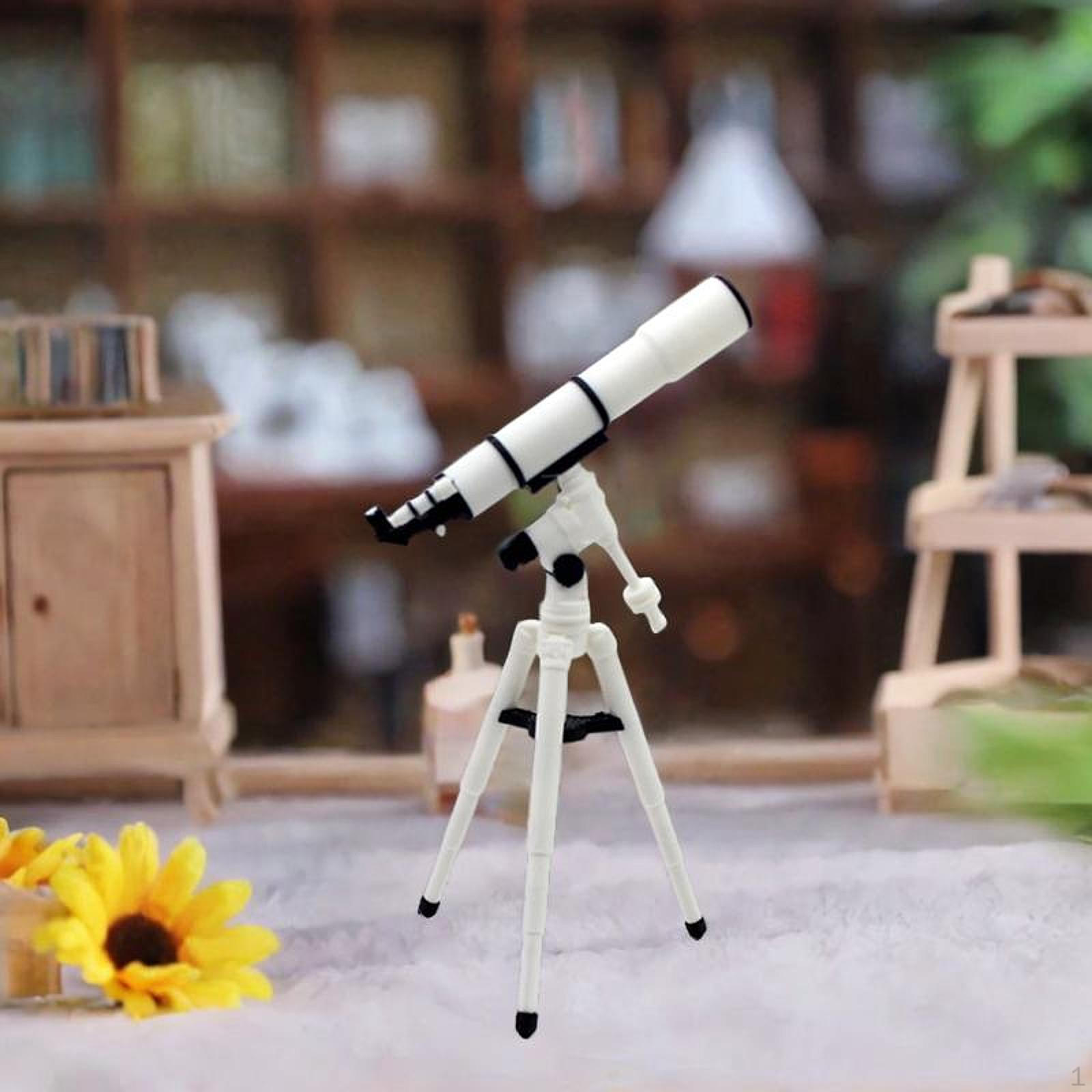 

Кукольный домик Астрономический телескоп Декор Настольные украшения Легко переносить Коллекционные 5.6cmx12.2cm