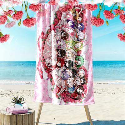 The 100 Girlfriends Who Really Love You Print Beach Towel, Large Soft Quick Dry Towel for Beach Camping Swimming