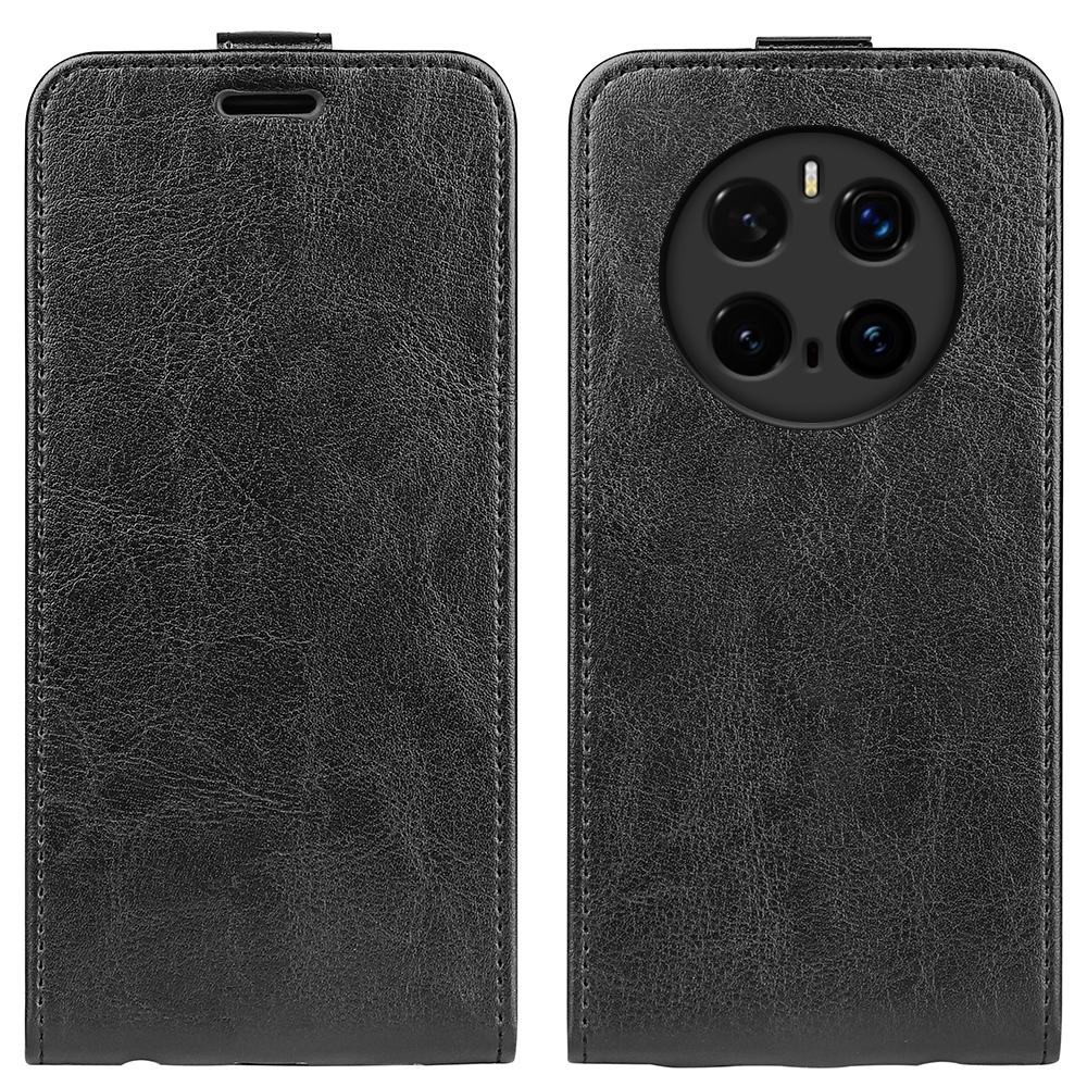 

Чохол для Honor Magic7 Pro 5G з відділеннями для карток, шкіряна телефонна книжка з вертикальним відкиданням Black