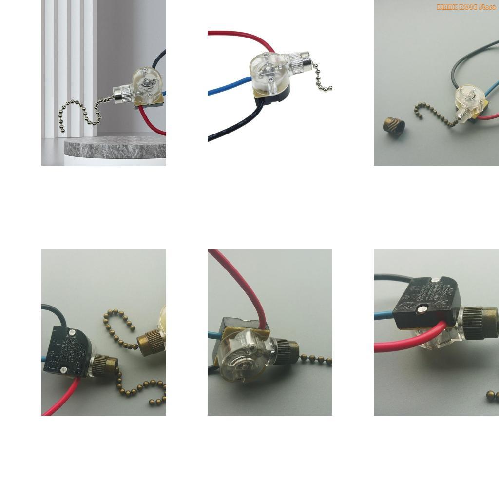 K1AE Универсальные полупрозрачные выключатели на шнурке Пластиковые выключатели на шнурке для 3-проводных потолочных светильников или подвесных светильников Прочные CN