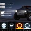 7-calowe reflektory LED Halo z kierunkowskazem Amber White DRL kompatybilne z Jeepem Wrangler