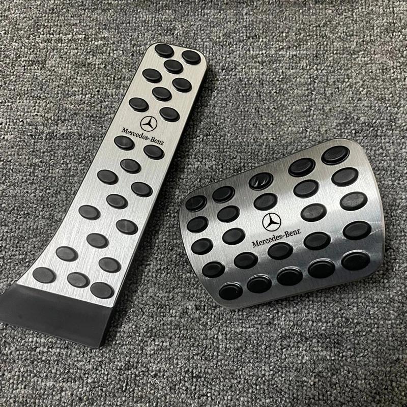 GLC GLB Car Pedals Cover Brake Accelerator Foot Pedal Pad Accessories For Mercedes Benz AMG W206 W204 W205 W212 W213 W221 W222