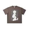 260 GSM Doppelgarn 32er Zählung 100% Baumwolle Jujutsu Kaisen V2 Gojo Druck Unisex Schweres Baumwoll-T-Shirt