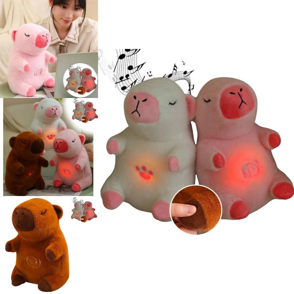 Cute And Adorable New Breathable Bear Capybara Plush Toy With Music For Kids