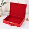 Storage Case Safeguarding Hinged Mahjong with Lined Interior Portable for