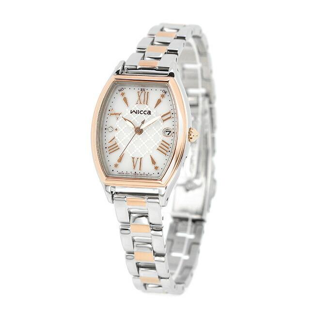 CITIZEN Wicca Analog Solar-Powered Radio-Controlled Watch, Women's Watch, Radio-Controlled Solar, KS4-031-11