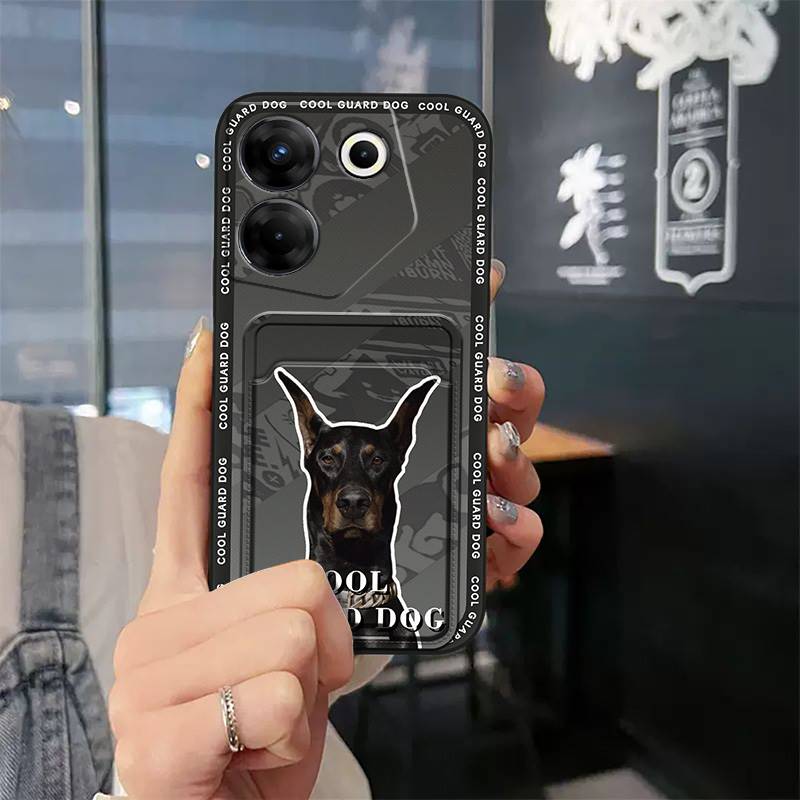 Durable Silicone Phone Case For Tecno Camon20 Pro 5G/CK8n Waterproof Cute Card sleeve Anti-dust protective Anti-knock