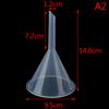 60mm 90mm Mouth Dia Laboratory Clear White Plastic Filter Funnel