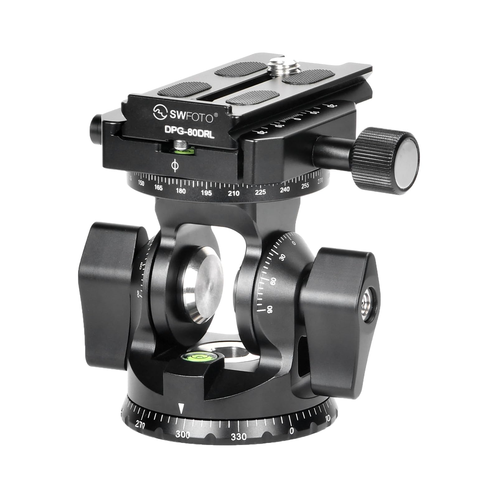 

SWFOTO Head with Panning DT-03R 2-Way Clamp, Monopod, 2-Way Head, Arca-Swiss (Plate Included) чёрный