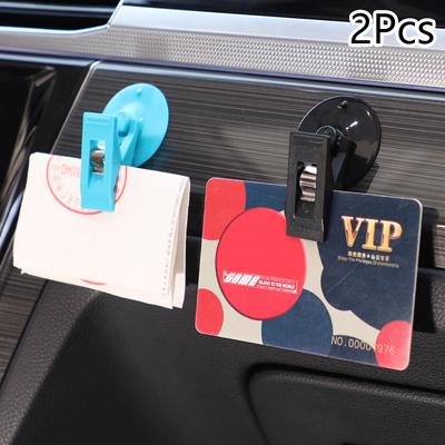 1 paar Auto Innen Fenster Clip Halterung Schwarz Saugnapf Clip Kunststoff Sucker Abnehmbare Halter Für Sonnenschirm Vorhang Handtuch Ticket
