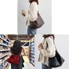 Pu Tote Bag For Women With Inner Zipper Pockets And Spacious Waterdrop Shape For Daily Use