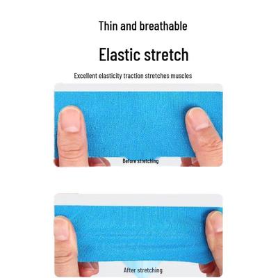 Athletisches Kinesiologie-Tape auf Lager: Einteiliges Muskelstützpflaster mit elastischem Verband
