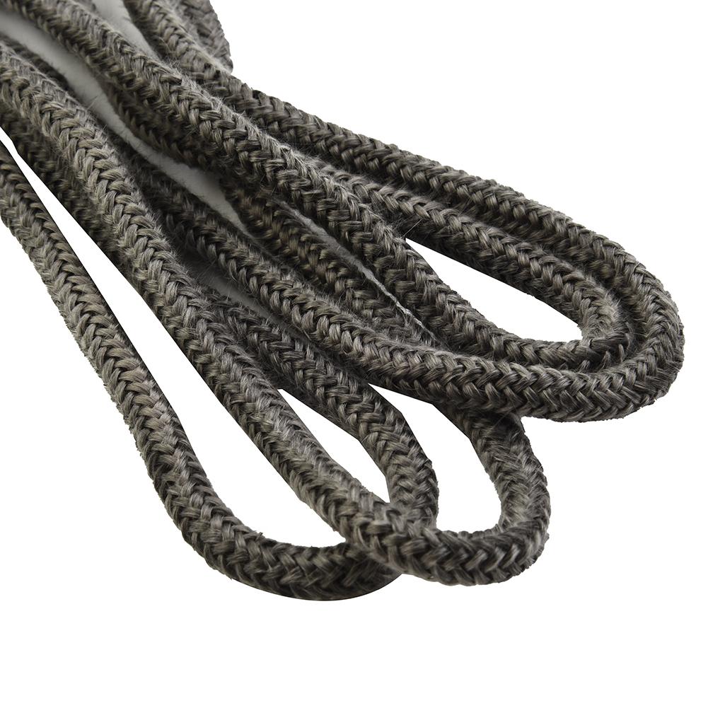 Brand New High Quality Fiberglass Rope Seal Black Stove Door Seal Fiberglass Fire Rope Wood Burning Stove 2m Length
