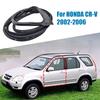 Left Front Door Weatherstrip Moulding Seal Outer Door Rubber Accessory for Honda CRV GEN3 2002-2006 Models