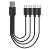 4 Port USB C PD Splitter Cable Short Cord 5V USB A C To Type C Multiple Charging Cable 4 In 1 Micro USB Splitter Adapter Cable