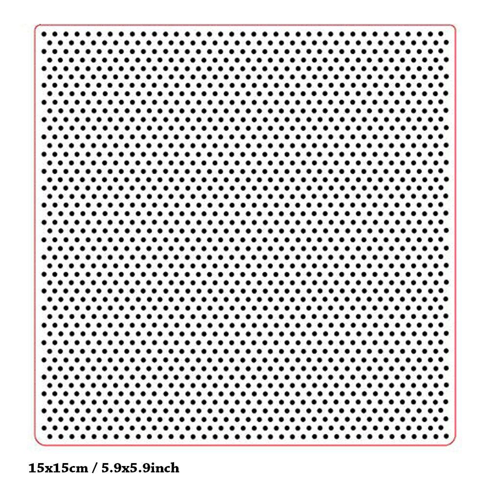 Dot Grid Net Plastové embosovací složky Šablona matrice šablony Květinové krajky Line Wave Frame