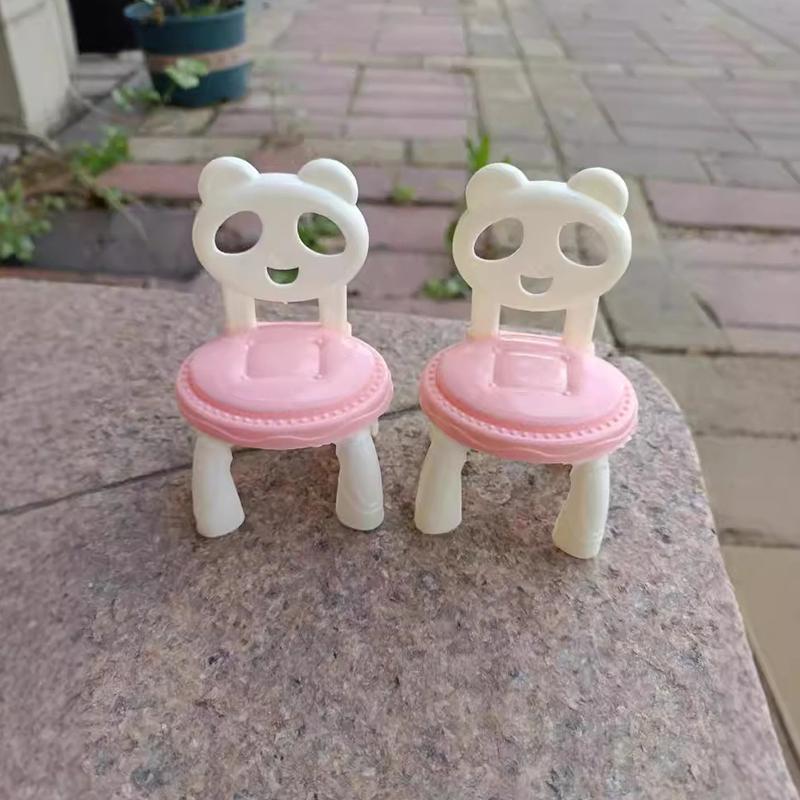 1 Set Kitchen Accessories Dollhouse Miniature Dining Table Chair Model Bowl And Chopstick Kit Mini Furniture Model Decor Toy
