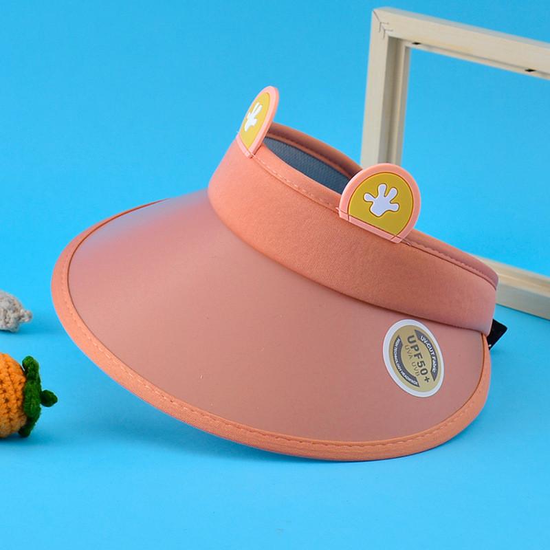 

Kids Outdoor Sun Hat With Wide Brim And Cartoon Animal Prints For Sun Safety And Playtime Brick Red