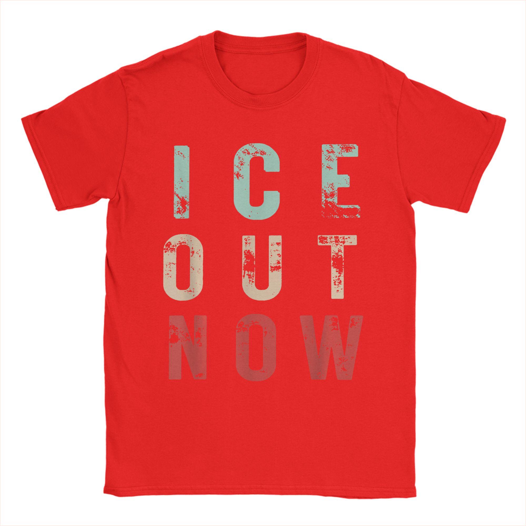 

ICE Out Now Cotton T-Shirt For Unisex Summer Streetwear T Shirts O Neck Harajuku Tees Big Size Custom Logo Clothes S
