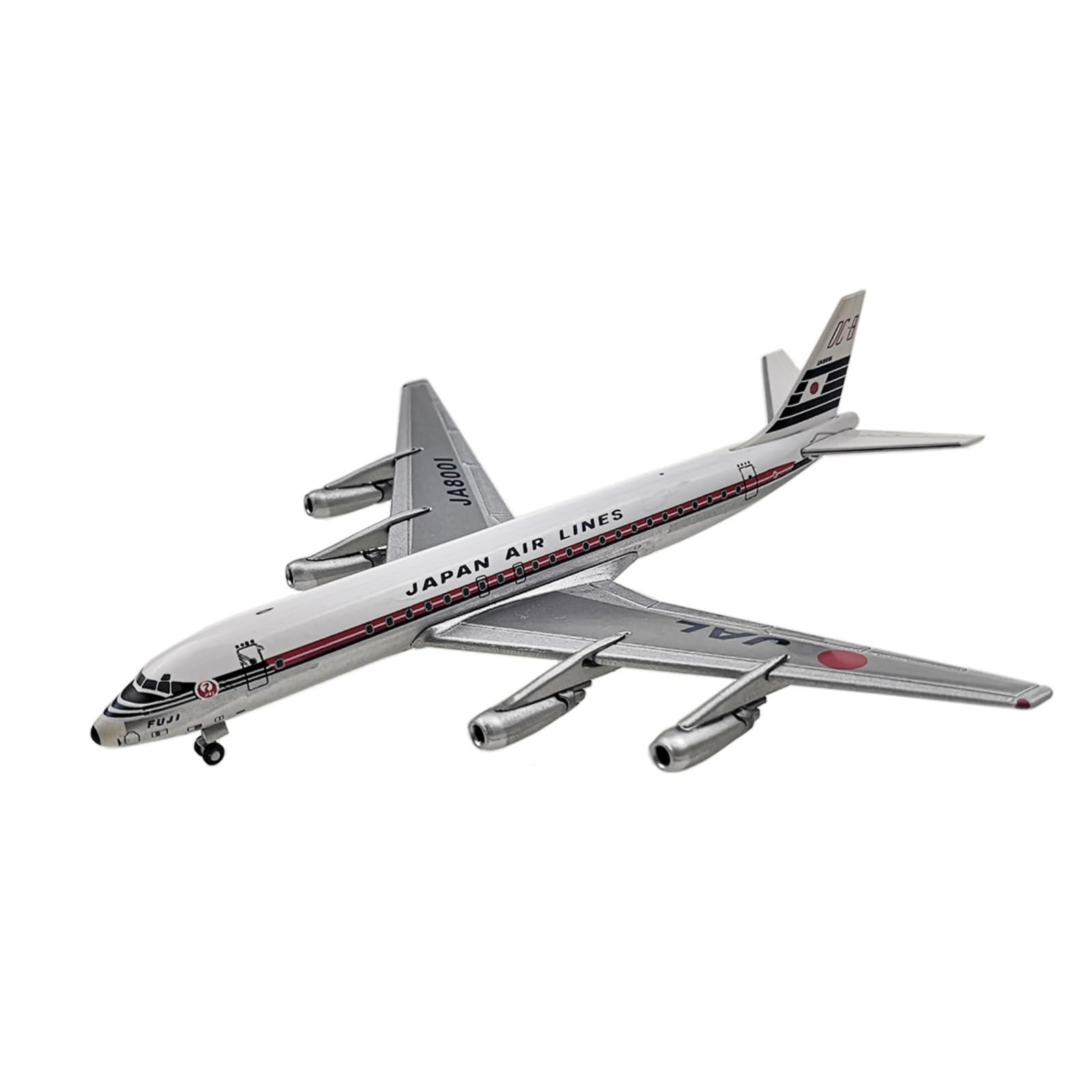 

1:400 scale JAL Douglas DC-8 aircraft model, alloy passenger plane, retirement commemorative item, for collection