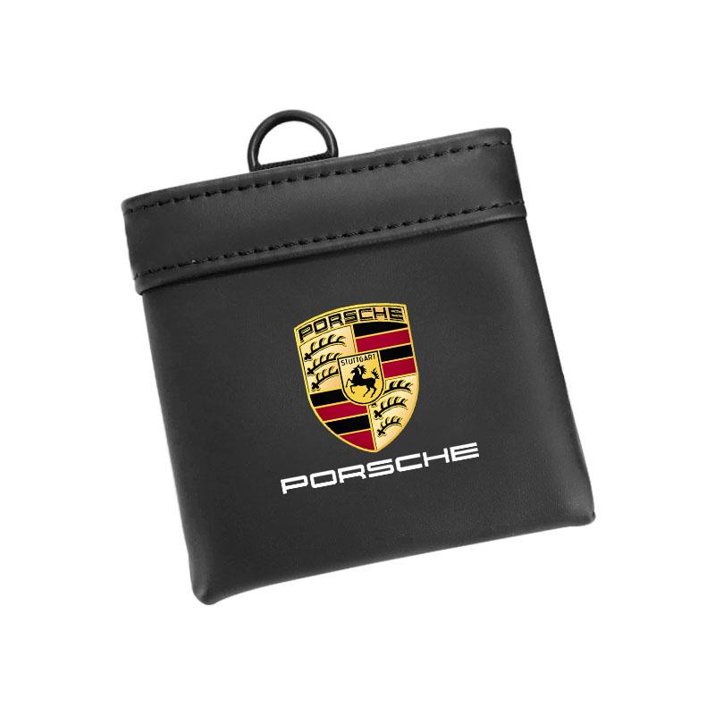 

Car Vent Organizer Phone Pocket Glasses Card Key Storage Bag For Porsche Cayenne Panamera Macan 911 718 Taycan Boxster Cayman чёрный