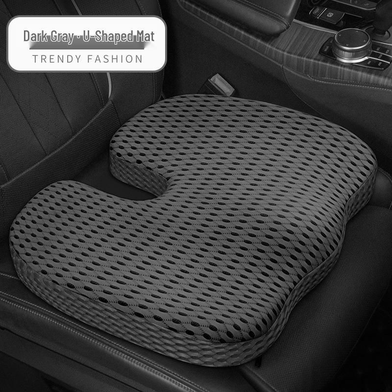 U-Shaped Memory Foam Seat Cushion for Office & Car - Breathable Comfort for Long Sitting