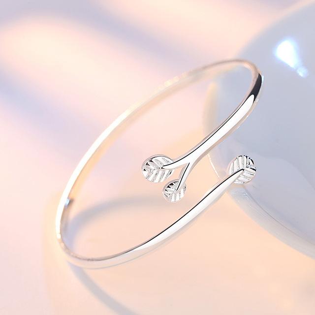 New Korean Fashion 925 Sterling Silver Lucky Beads Bangles For Women Bracelets Luxury Designer Party Wedding Jewelry Gifts