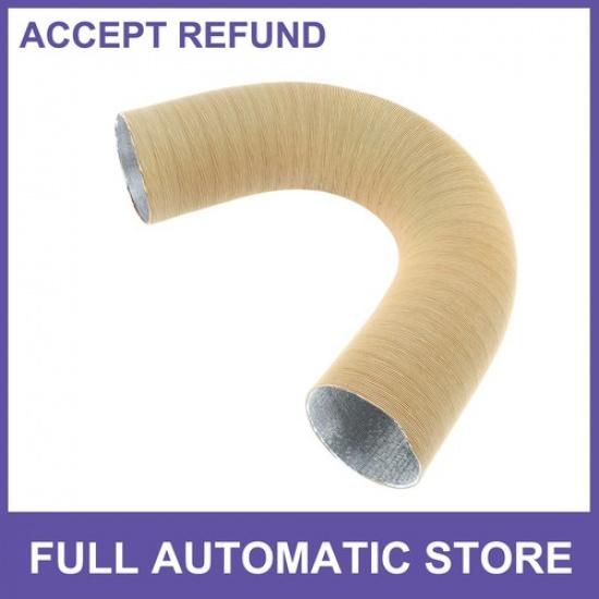 

Car Heater Duct Pipe Warm Air Ducting Hose 90mm ID 100cm Max L Aluminum Foil
