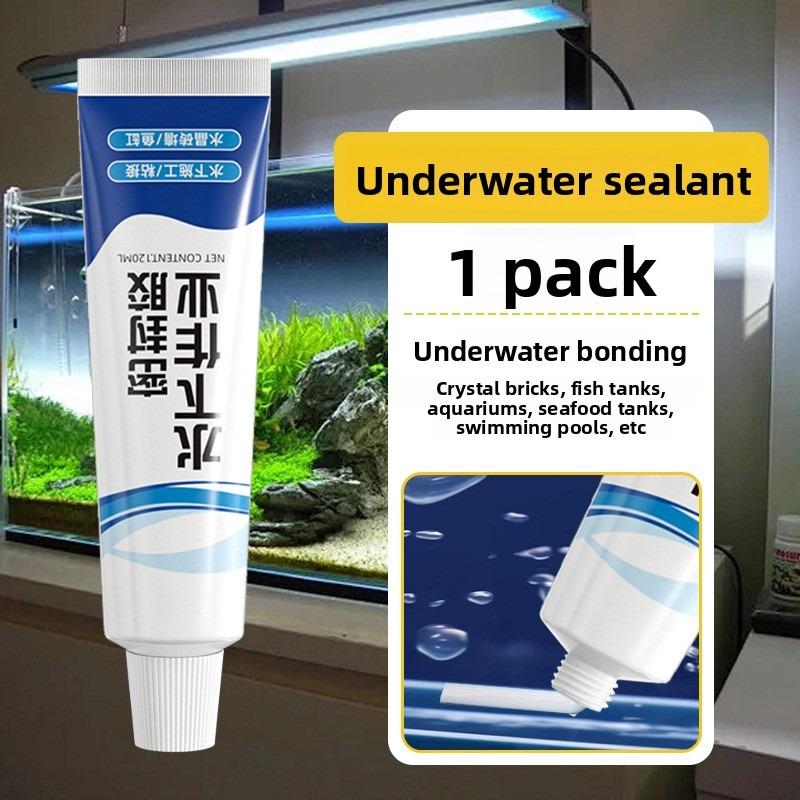 

Подводный герметик может использоваться для ремонта протечек в стеклянных аквариумах и для ремонта протечек водопроводных труб. A set of items