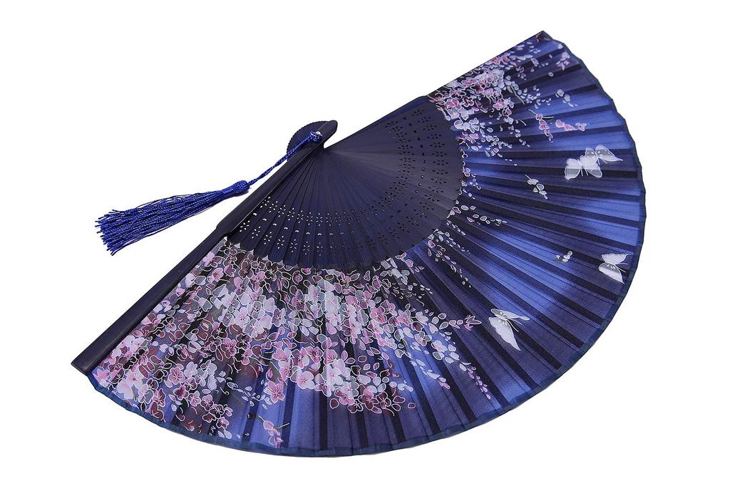 Kusmy Silke Vikbar Japansk Värme Snygg Japansk Inkluderar Fläkt Dagset Körsbärsblomma Damfläkt, Stil, Skydd, Tillbehör, Väska, Morsdagspresent,