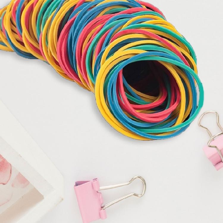 400 Multi Color Elastic Rubber Bands Mixed Sizes Practical Natural Latex Stretchable for Crafting Office and Kitchen Use