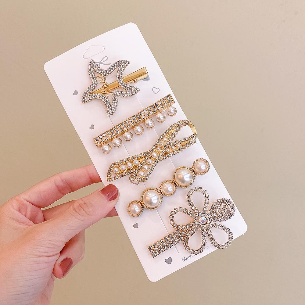2022 Winter Korean Style Metal Hair Clip for Girls - Trendy Bangs Hairpin and Side Clip Hair Accessories