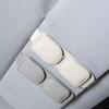 Sunglasses Holder For Car Visor, Magnetic Leather Sunglass Eyeglass Hanger Clip For Car Sun Visor Accessories