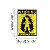 50PCS Cartoon Anime Warning Graffiti Stickers Anime Character Sticker Warning Slogan Warning Sign Decorative Decals for Guitar
