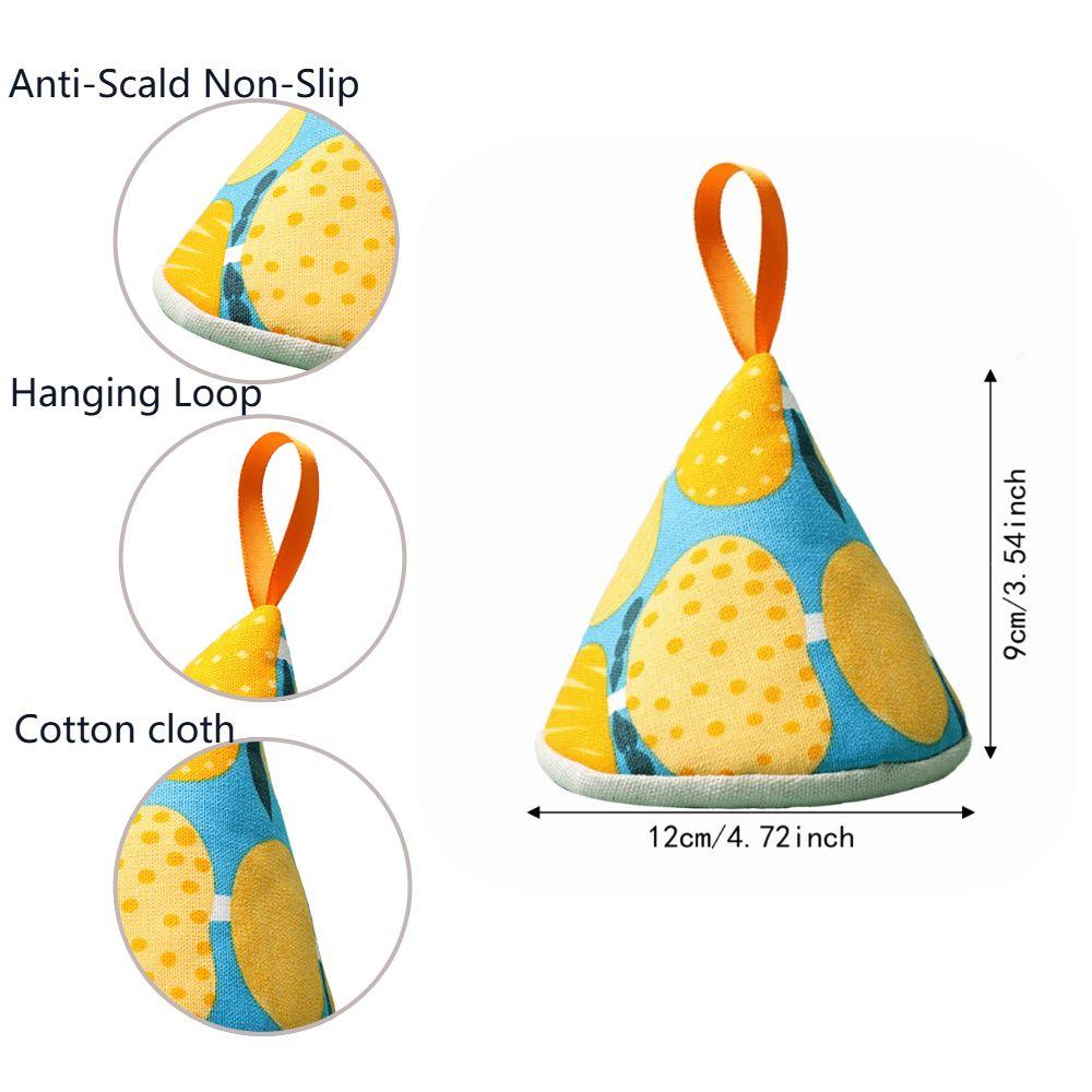 2PCS Cotton Pot Lid Protector Triangle Shape Triangle Pot Holder Durable Pot Handle Cover Kitchen