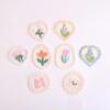 10pcs Embroidered Cute Flower Heart Patches Applique for Backpack Shoes Hats Scrapbooking Decoration DIY Sewing Accessories